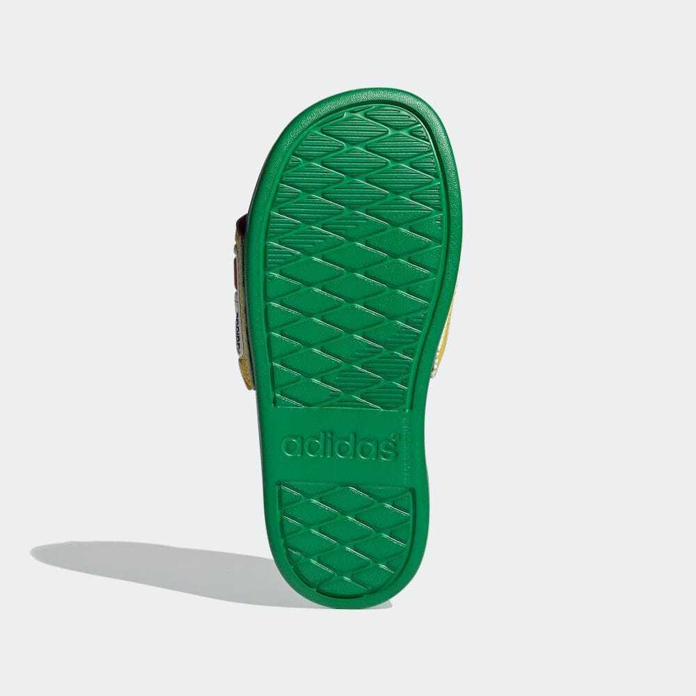 送料無(wú)料 24cm●adidas LEGO ADILETTE CF K FZ2867 アディダス アディレッタ レゴ コラボ シャワー サンダル スリッパ キッズ カラフル