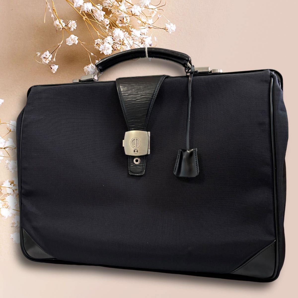 Dunhill ダレスバッグ ドクターバッグ ドクトル レザー ナイロン Dunhill ダレスバッグ ドクターバッグ ドクトル レザー ナイロン