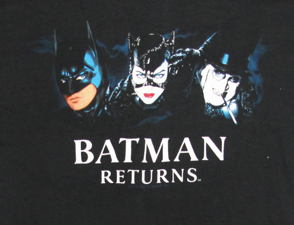 激レア! 1992年 BATMAN RETURNS 映画プロモ Tシャツ バットマン DC