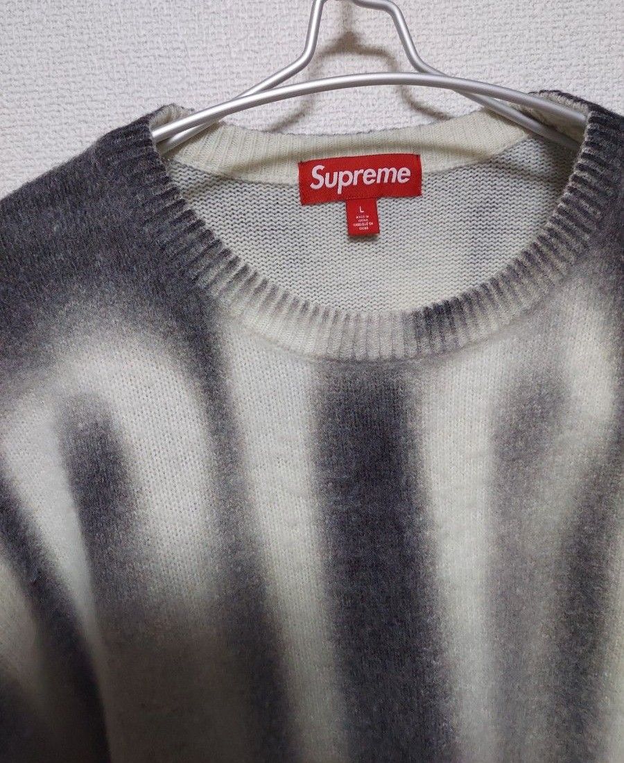 Supreme~ Blurred Logo Sweater L Black ニット クルーネック Supreme~ Blurred Logo Sweater L Black ニット クルーネック