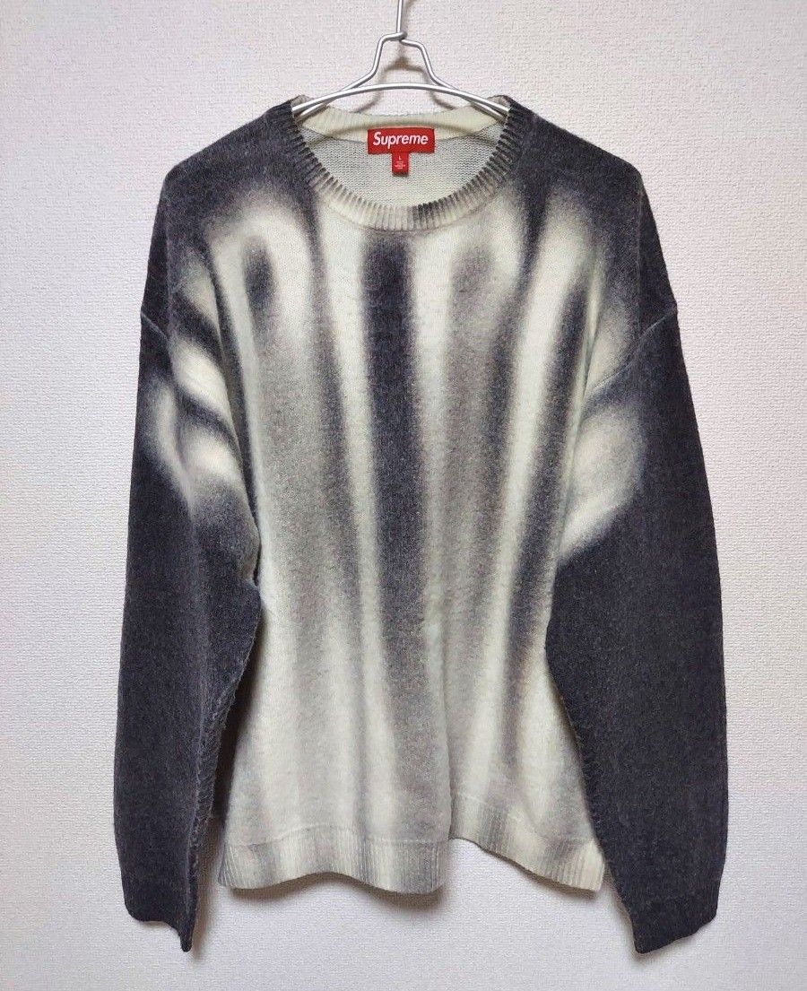Supreme~ Blurred Logo Sweater L Black ニット クルーネック Supreme~ Blurred Logo Sweater L Black ニット クルーネック