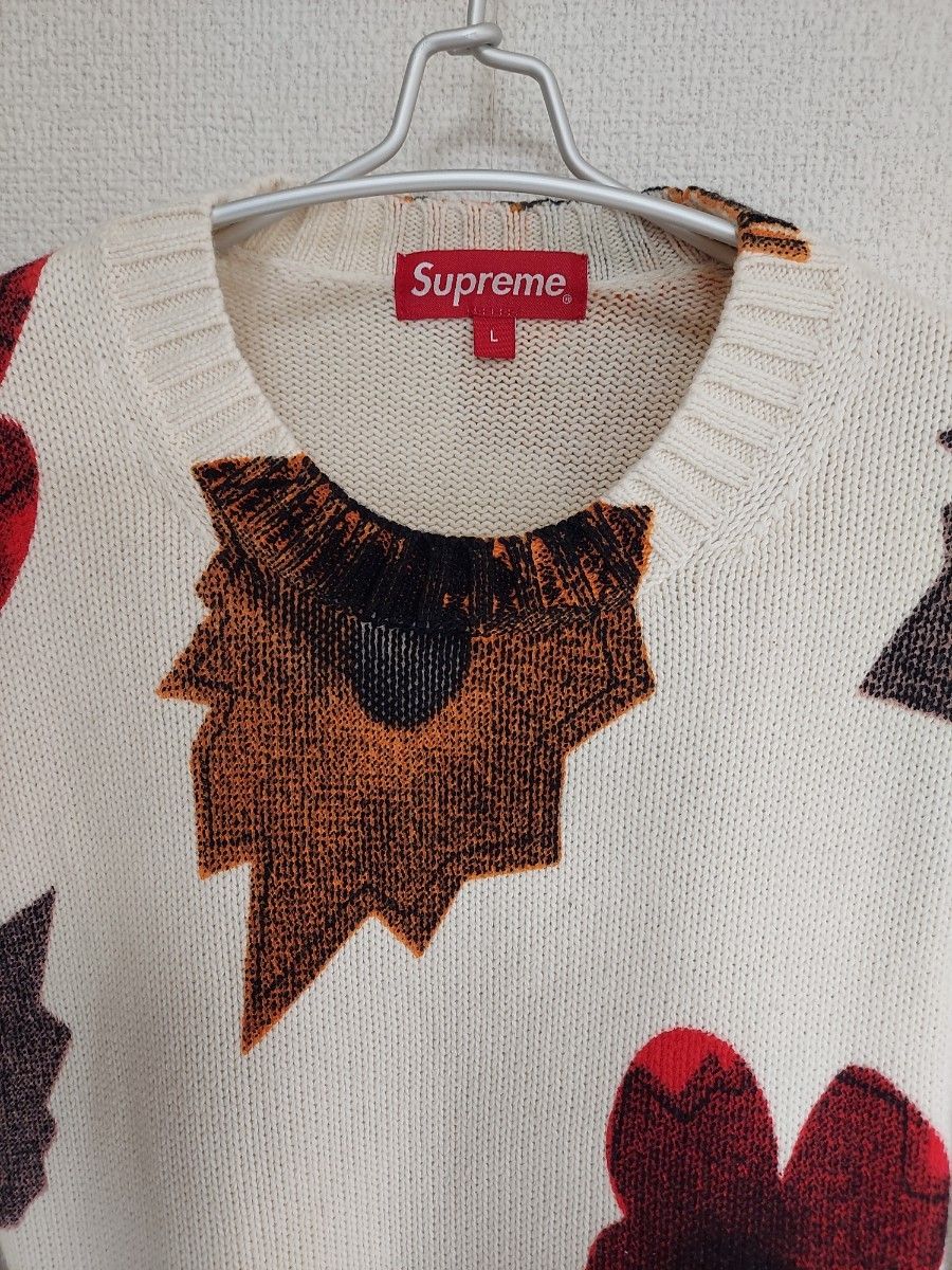 美品】Supreme Nate Lowman Sweater 美品】Supreme Nate Lowman Sweater