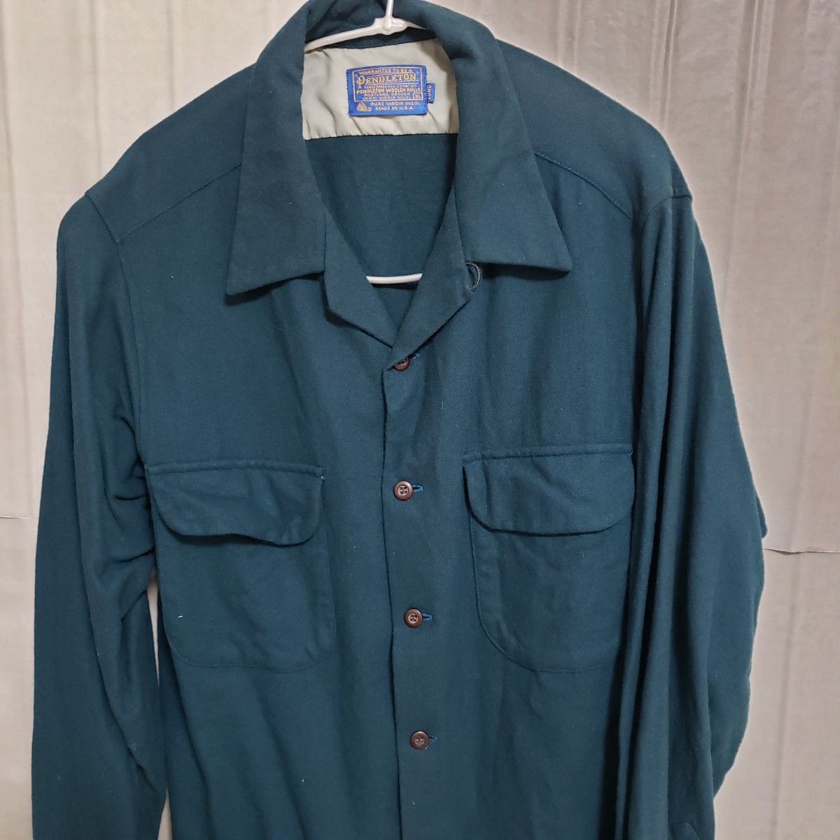 60's Pendleton ボードシャツ ブルー×グリーン 長袖シャツ ペン 60's Pendleton ボードシャツ ブルー×グリーン 長袖シャツ ペン