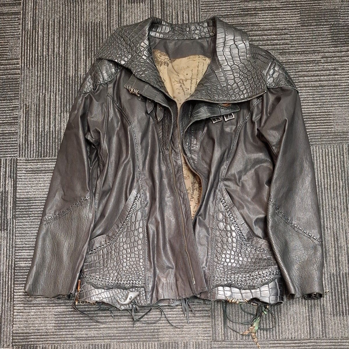 美品】14th Addiction フォーティーンスアディクション クロコ 美品】14th Addiction フォーティーンスアディクション クロコ