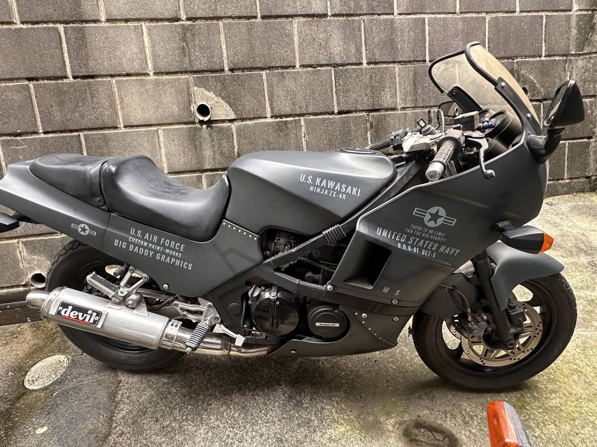 おぼん レストアベース・部品取りに! GPZ400R U.S.AIR FORCE仕様書類有