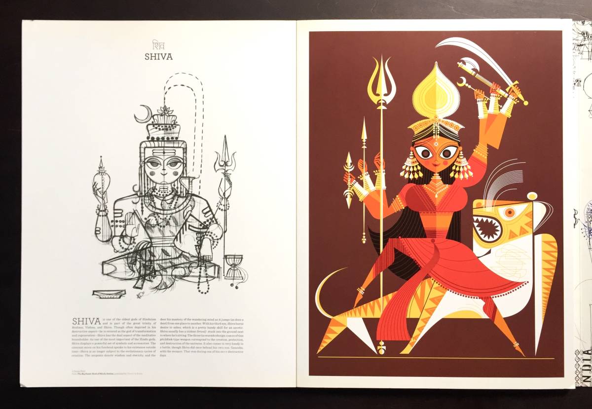 洋書】THE BIG POSTER BOOK OF『 HINDU DEITIES 』Sanjay Patel 洋書】THE BIG POSTER BOOK OF『 HINDU DEITIES 』Sanjay Patel