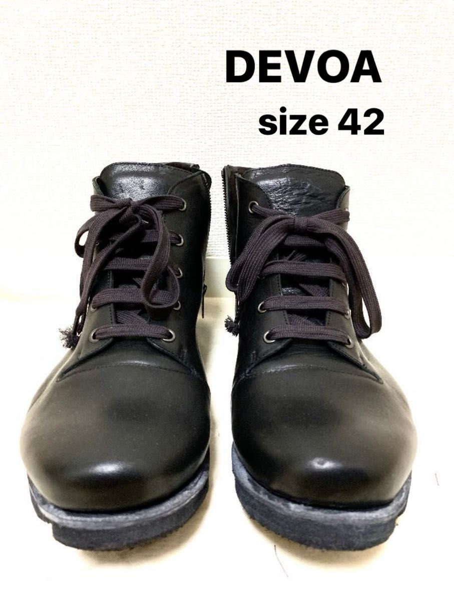 美品 DEVOA ホースレザーブーツ GUIDI FW-CSHS サイドジップ 美品 DEVOA ホースレザーブーツ GUIDI FW-CSHS サイドジップ