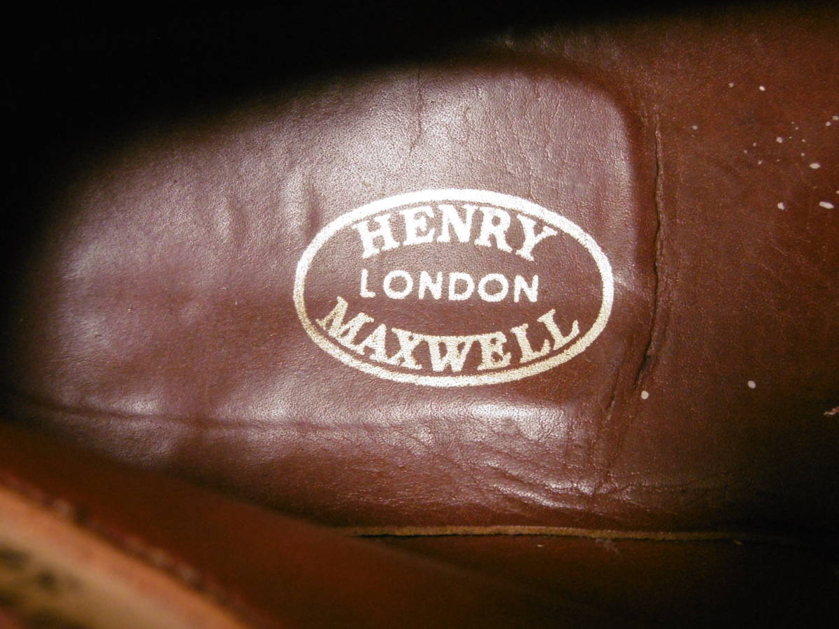 Henry Maxwell Henry Max well suede chukka - boots Brown tea color ENGLAND made 5E 23.5-24cm rank 