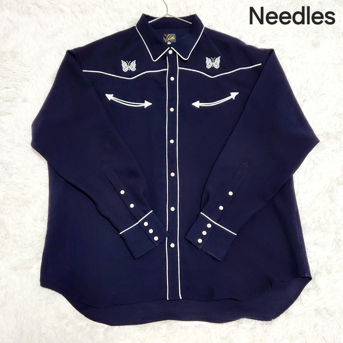 ニードルズNeedles カウボーイシャツ ネイビー XL 長袖シャツ ニードルズNeedles カウボーイシャツ ネイビー XL 長袖シャツ
