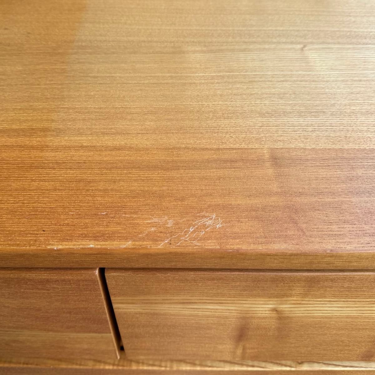 廃盤】無印良品 MUJI タモ材 4段チェスト 脚付き 天然木 幅80cm 廃盤】無印良品 MUJI タモ材 4段チェスト 脚付き 天然木 幅80cm