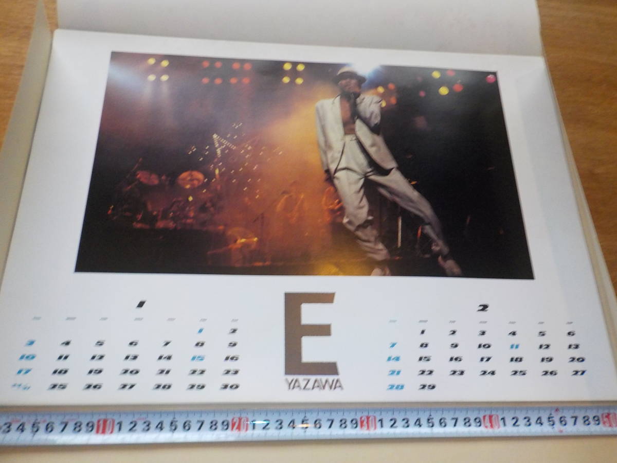 * Yazawa Eikichi B3 календарь [1988 год ( все 6 листов )] не использовался /.. ликвидация запасов /YAZAWA CLUB легализация 