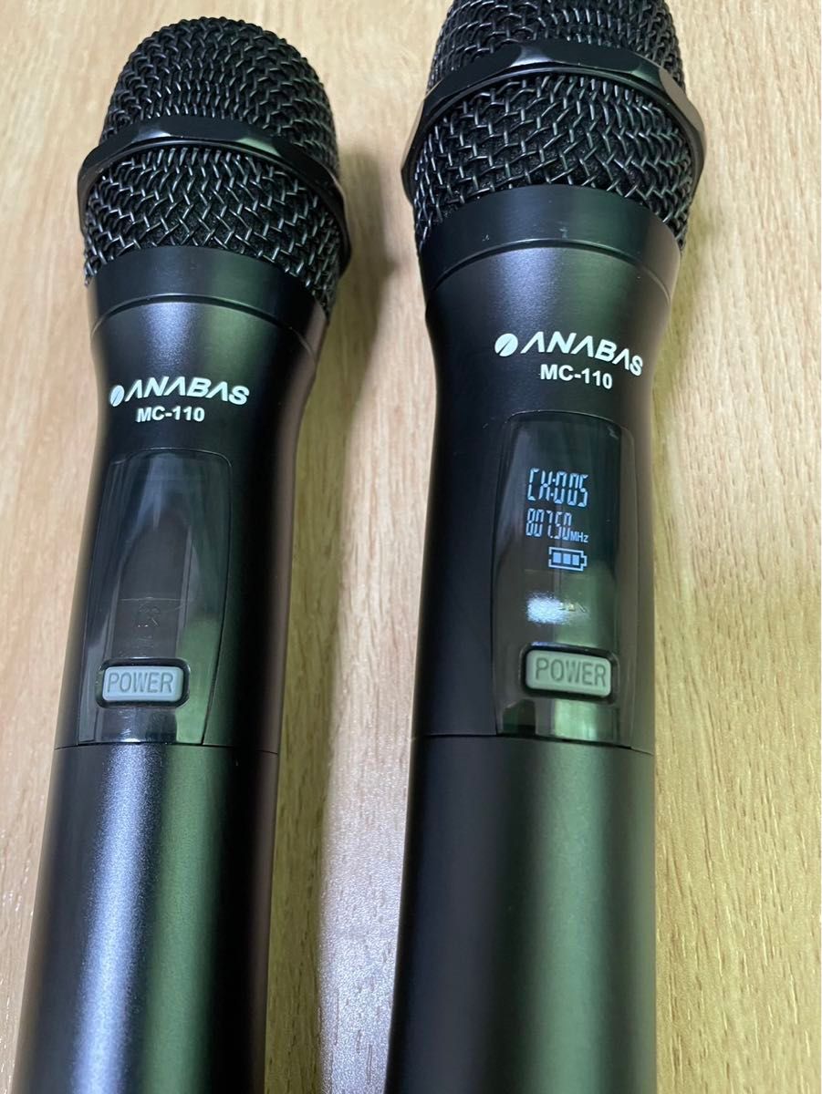 ANABAS カラオケ ワイヤレス マイク MC-110 2本(楽天市場】太知 ANABAS カラオケ ワイヤレス マイク MC-110 2本(楽天市場】太知