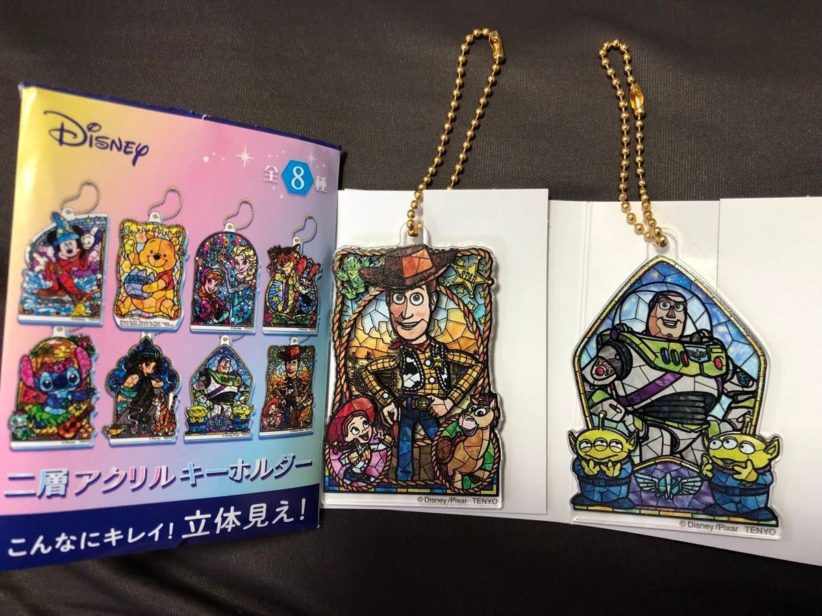 トイストーリー ステンドグラス風 アクリルキーホルダー トイストーリー ステンドグラス風 アクリルキーホルダー