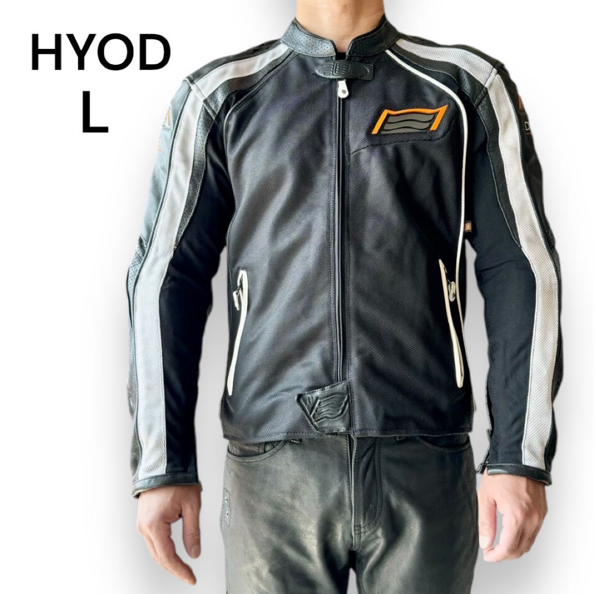 HYOD SPEED-iD D3O パンチングレザー 胸部プロテクター付き|車 HYOD SPEED-iD D3O パンチングレザー 胸部プロテクター付き|車