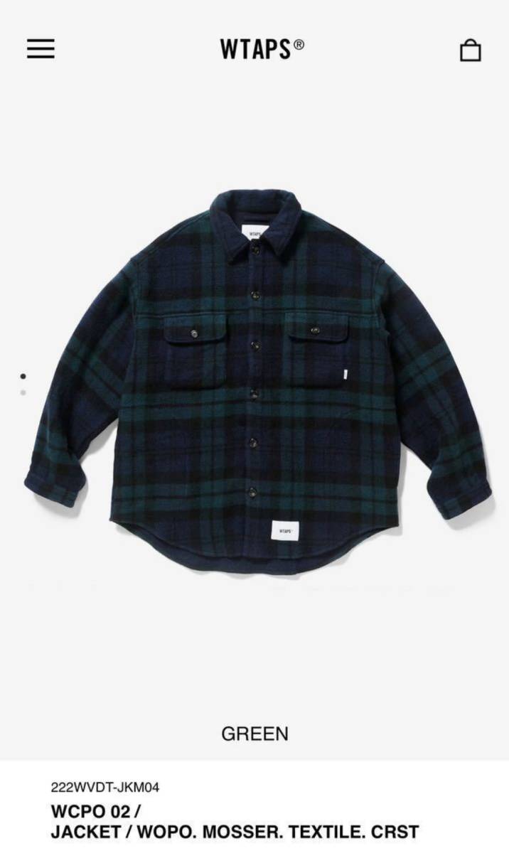 Yahoo!オークション - WTAPS ダブルタップス 22AW WCPO 02 Yahoo!オークション - WTAPS ダブルタップス 22AW WCPO 02