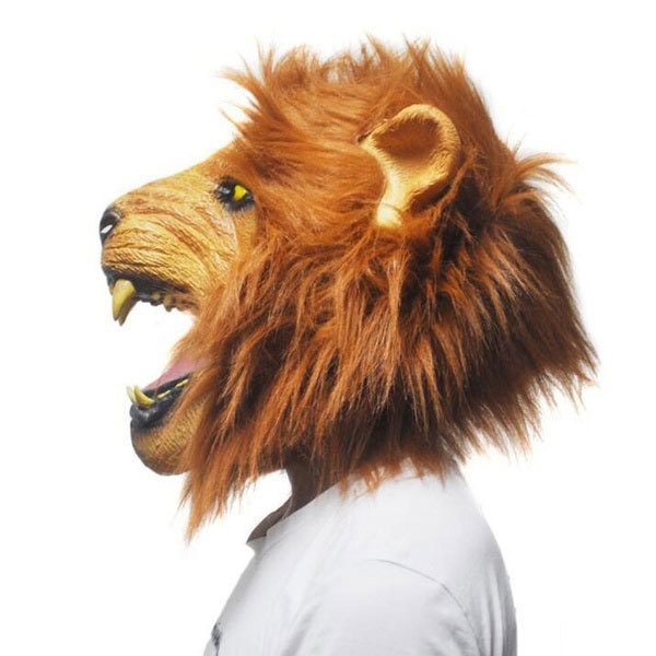  Halloween and so on male lion full face mask free size 