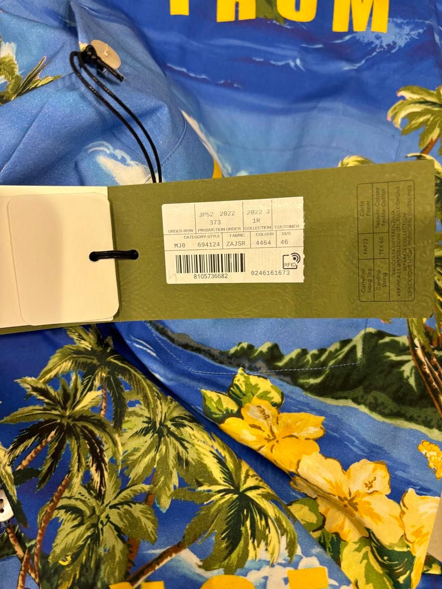GUCCI グッチ アロハシャツ ハワイアンプリント サイズ46 新品未 GUCCI グッチ アロハシャツ ハワイアンプリント サイズ46 新品未