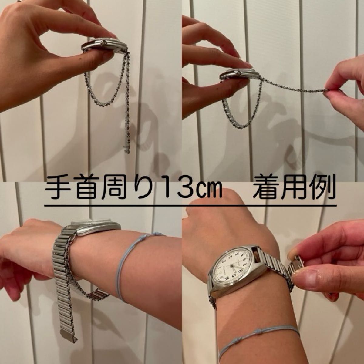 新品】バンブーブレス ボンクリップタイプ 時計ベルト18 新品】バンブーブレス ボンクリップタイプ 時計ベルト18
