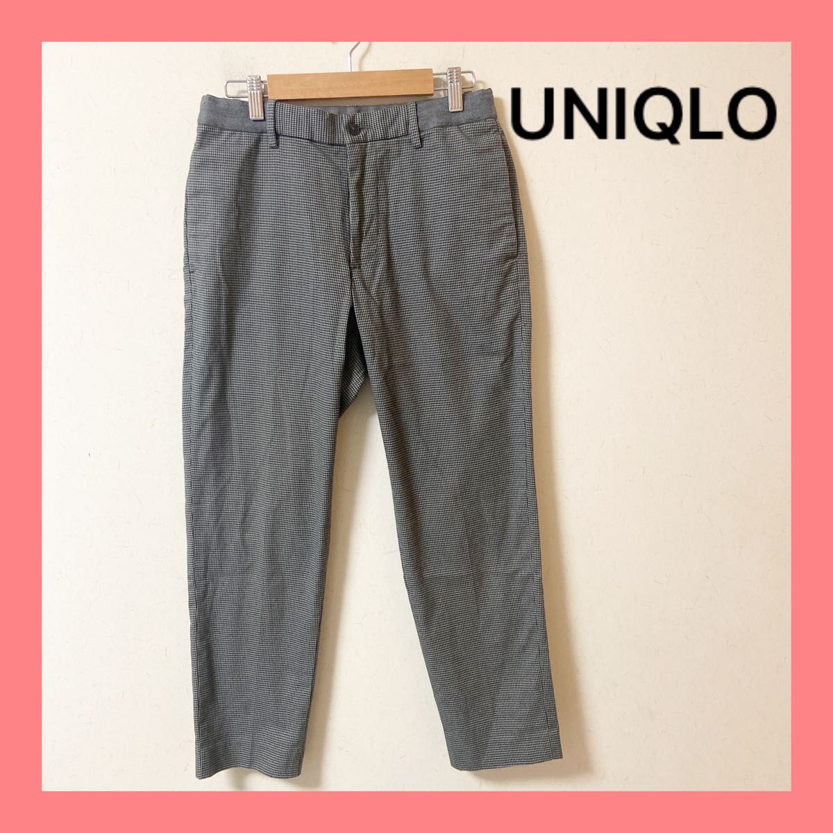 UNIQLO ユニクロ メンズ 千鳥格子 テーパードパンツ サイズS UNIQLO ユニクロ メンズ 千鳥格子 テーパードパンツ サイズS