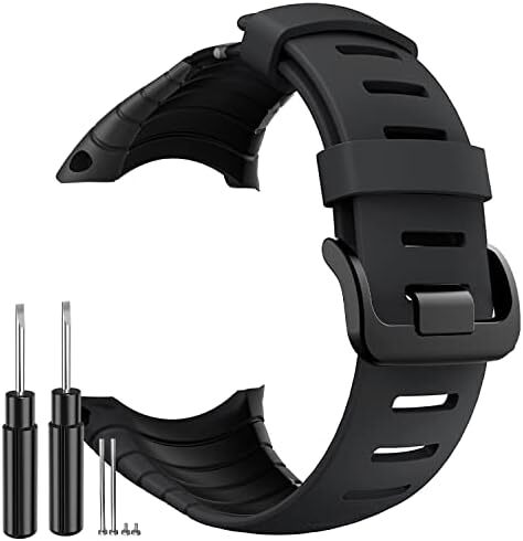 ブラック ベルト suunto core コア バンド 交換ストラップ スント ドライバーとネジ ブラック