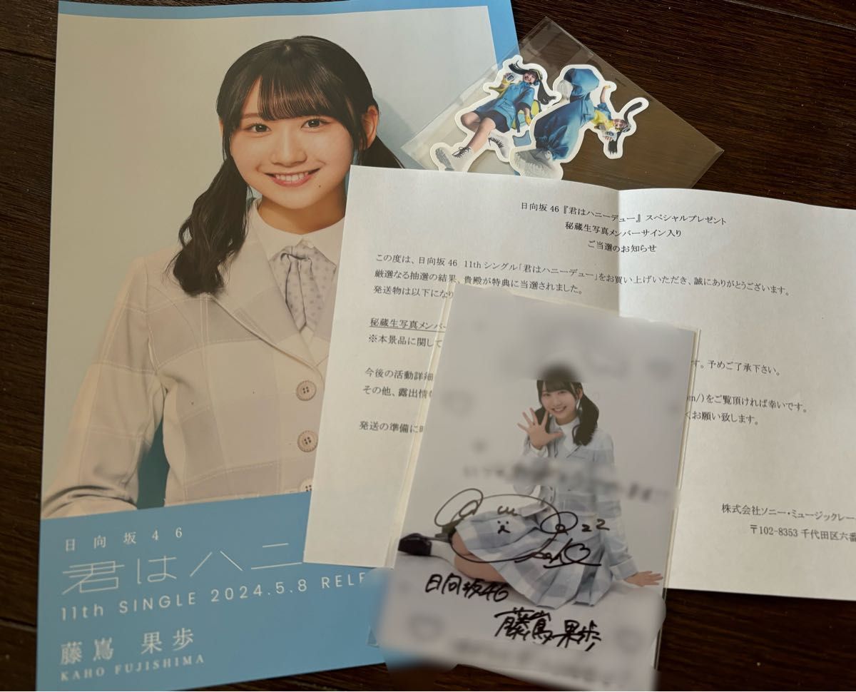 日向坂46 藤嶌果歩 秘蔵生写真 直筆サイン入り 公式写真|Yahoo 日向坂46 藤嶌果歩 秘蔵生写真 直筆サイン入り 公式写真|Yahoo