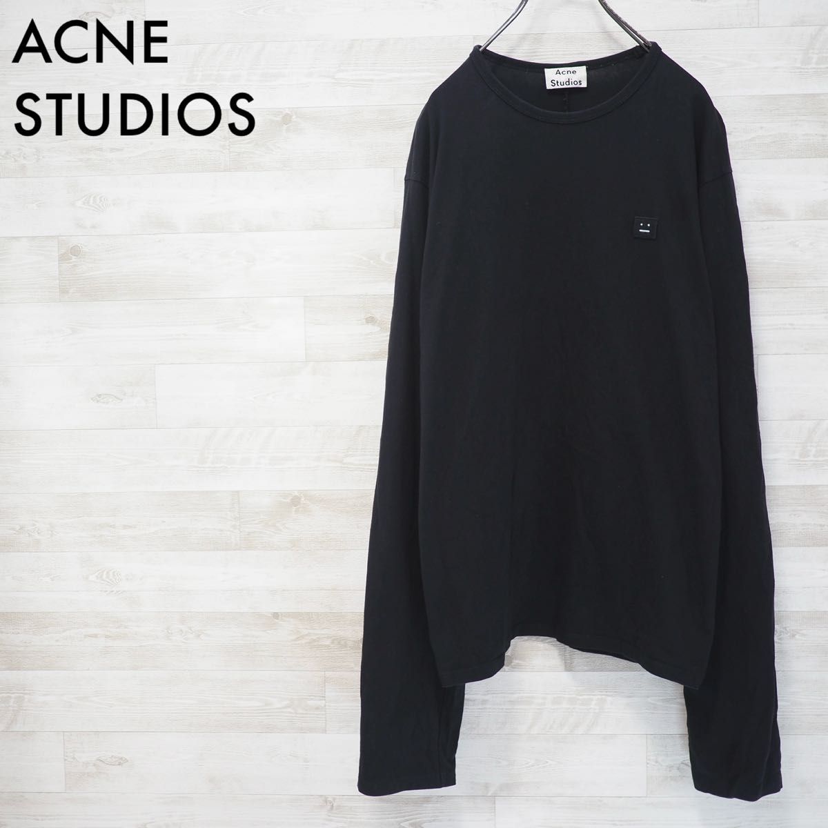 ACNE STUDIOS 17SS Fello Face LS Tee-Bk/S アクネストゥディオ ACNE STUDIOS 17SS Fello Face LS Tee-Bk/S アクネストゥディオ