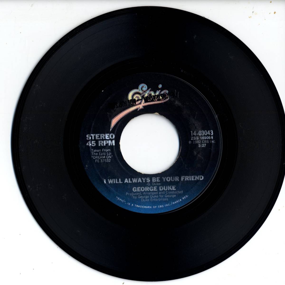 George Duke 「I Will Always Be Your Friend/ Framed」 米国EPIC盤EPレコード_画像1