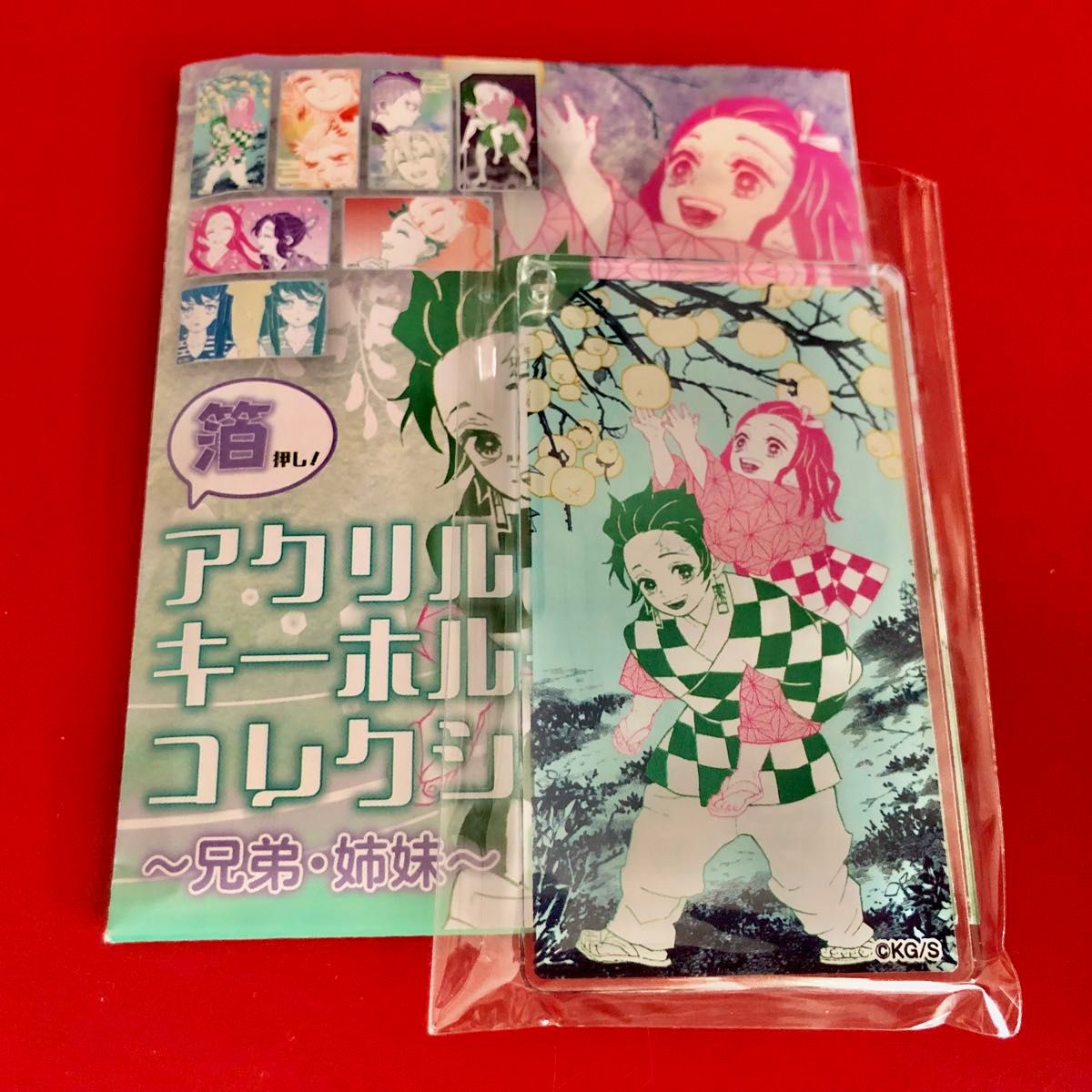 鬼滅の刃 箔押し アクリルキーホルダーコレクション 兄弟 姉妹 禰豆子 炭治郎 鬼滅の刃 箔押し アクリルキーホルダーコレクション ~兄弟