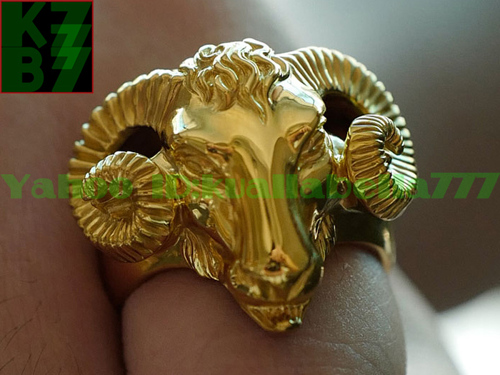 [ permanent gorgeous ] men's Gold ring [ yellow gold . head ring ] original gold luck with money fortune . better fortune feng shui man accessory memory day birthday * width 33mm -ply 50g proof attaching O82