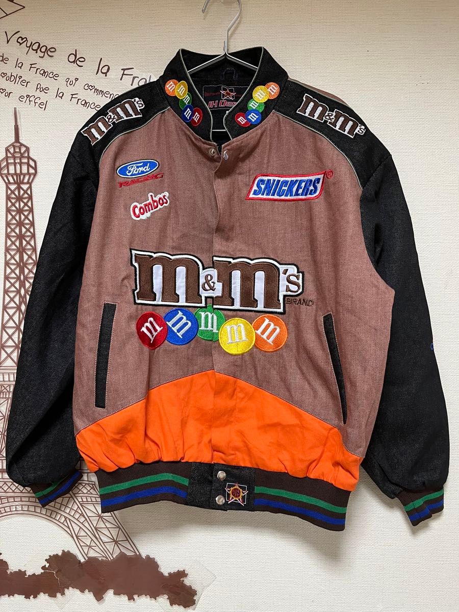 JH DESIGN m&m'sレーシングジャケット総刺繍パッチワーク|Yahoo JH DESIGN m&m'sレーシングジャケット総刺繍パッチワーク|Yahoo