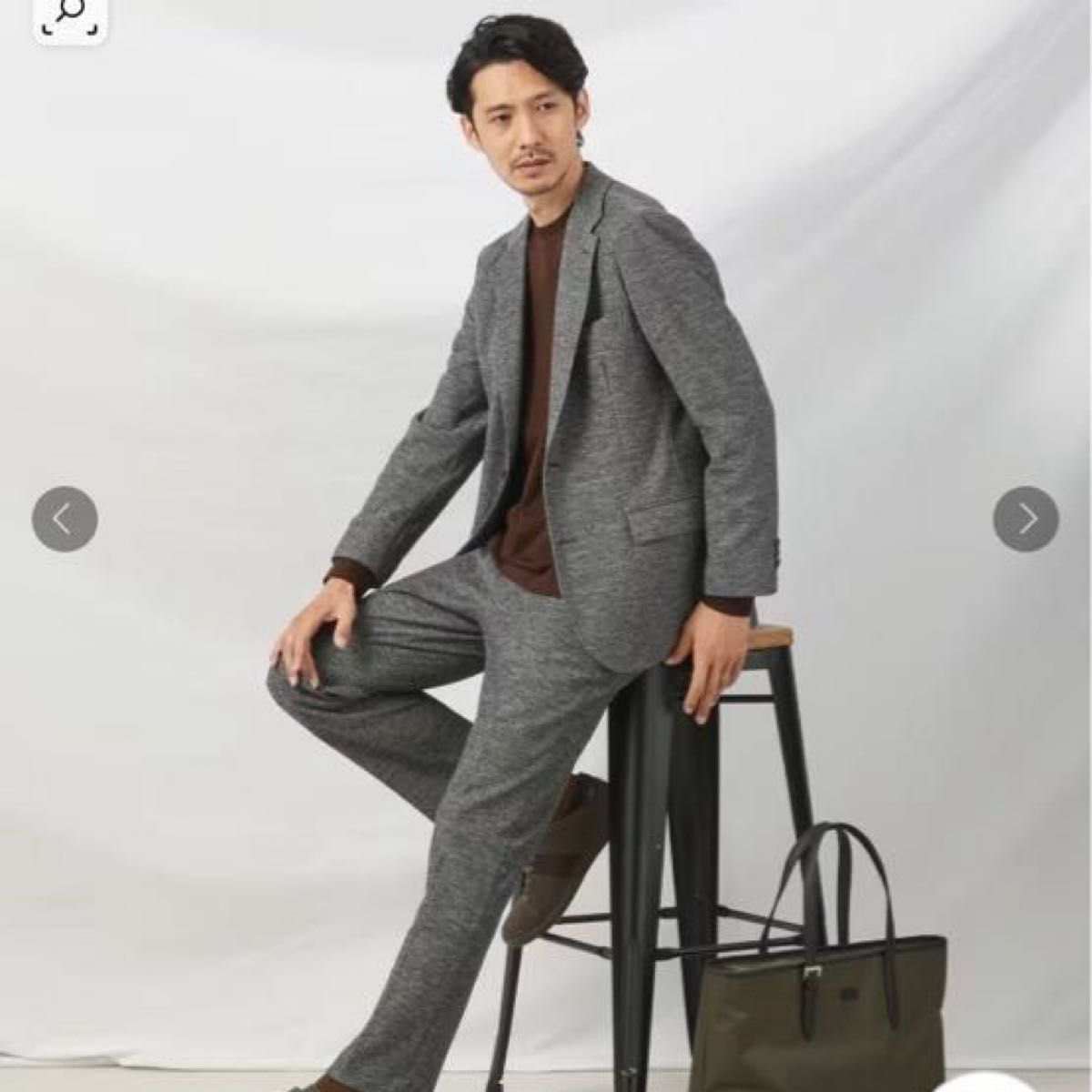 新品 タケオキクチ 尾州 ラッセル セットアップスーツ M 定価66,000円 新品 タケオキクチ 尾州 ラッセル セットアップスーツ M 定価66