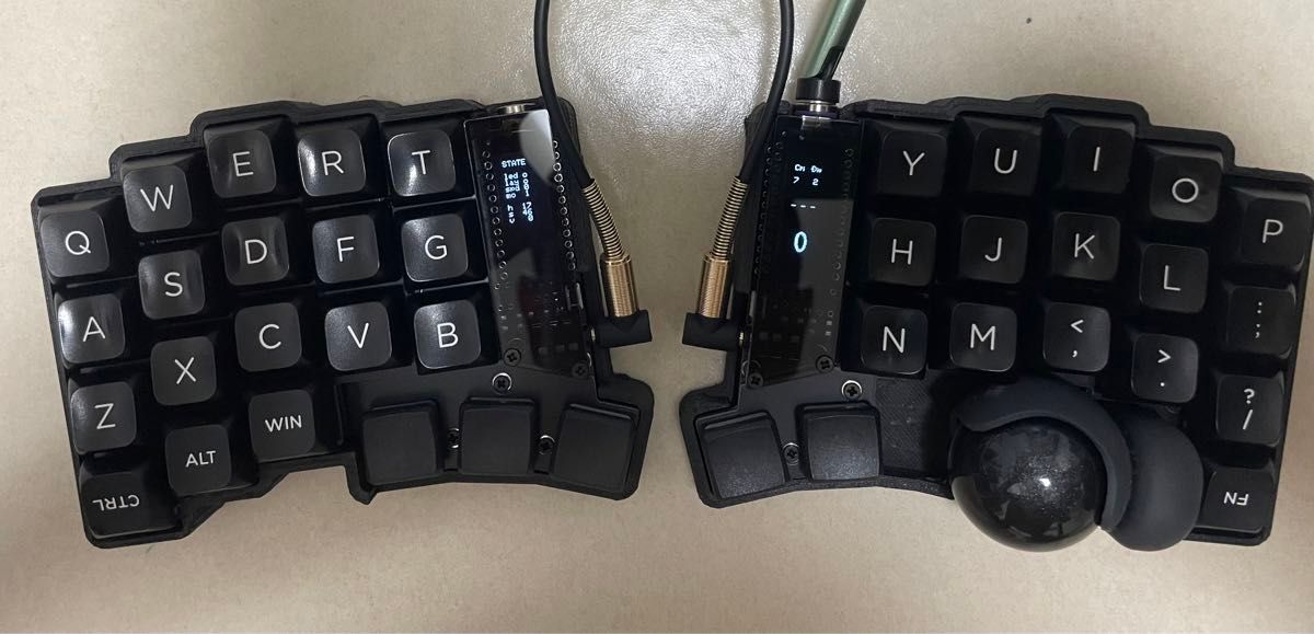 keyball39 完成品 ブラック化・テンティング フルセット keyball39 完成品 ブラック化・テンティング フルセット