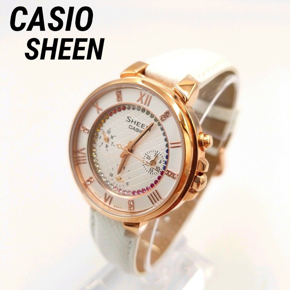 極美品】カシオ CASIO SHEEN レディース 腕時計 クロノグラフ 極美品】カシオ CASIO SHEEN レディース 腕時計 クロノグラフ