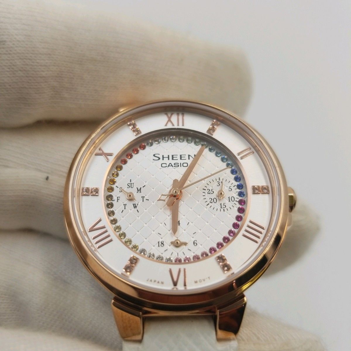 極美品】カシオ CASIO SHEEN レディース 腕時計 クロノグラフ 極美品】カシオ CASIO SHEEN レディース 腕時計 クロノグラフ
