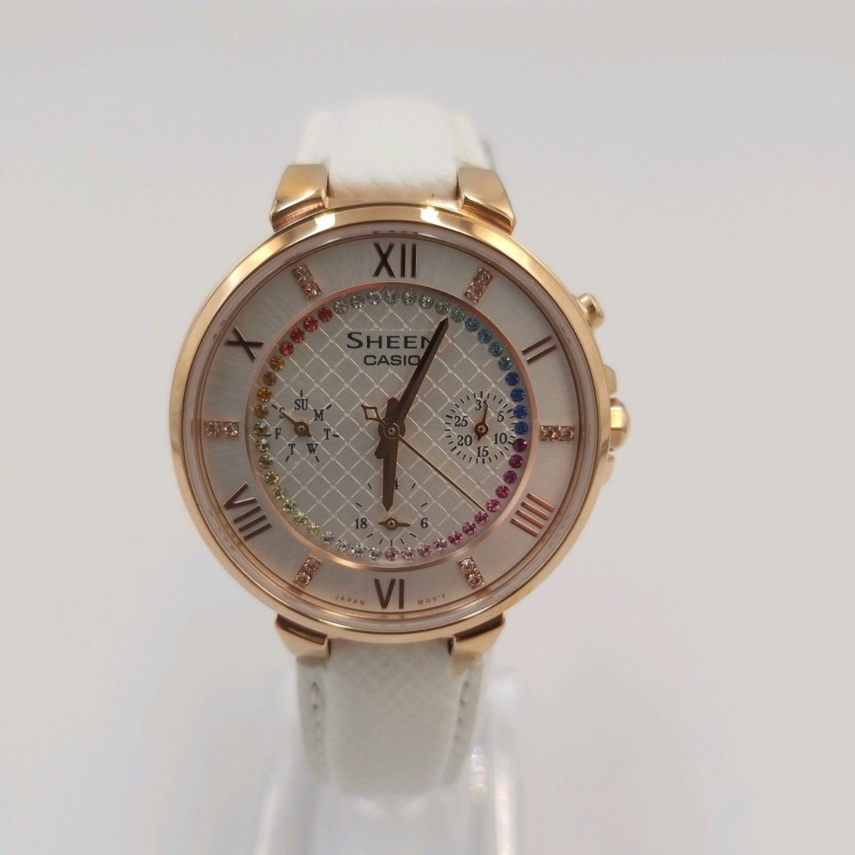 極美品】カシオ CASIO SHEEN レディース 腕時計 クロノグラフ 極美品】カシオ CASIO SHEEN レディース 腕時計 クロノグラフ