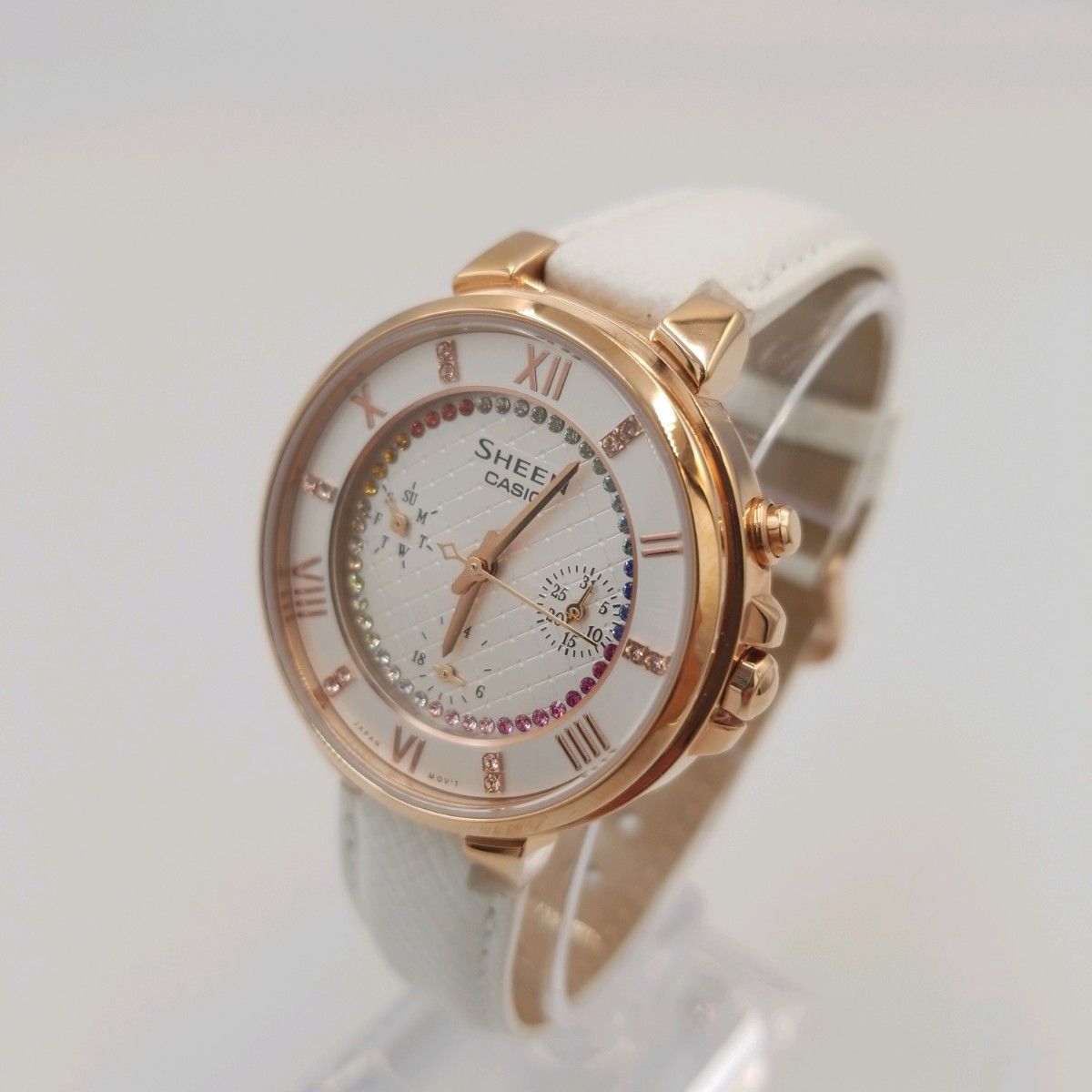極美品】カシオ CASIO SHEEN レディース 腕時計 クロノグラフ 極美品】カシオ CASIO SHEEN レディース 腕時計 クロノグラフ