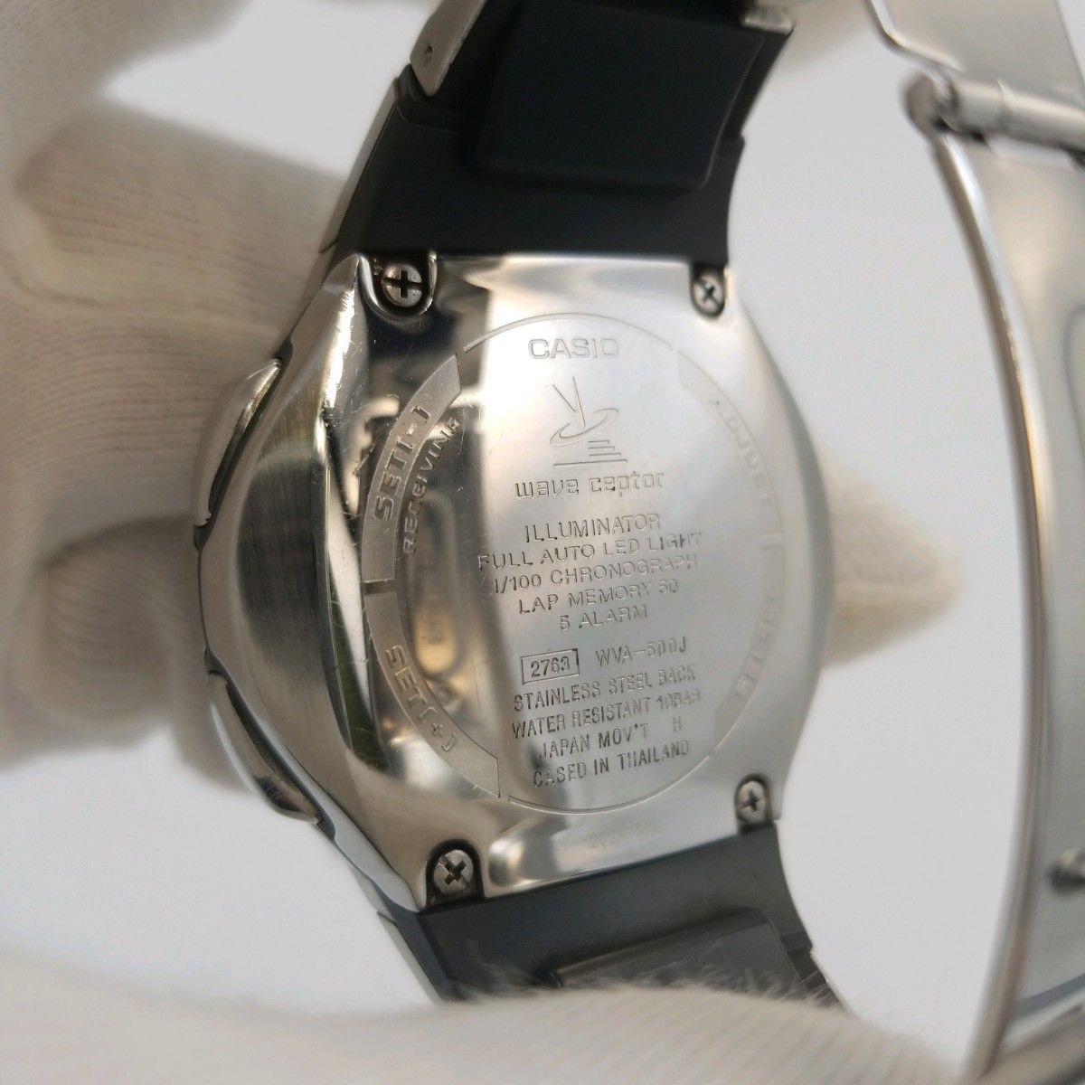 美品】ソーラー電波 CASIO カシオ ウェーブセプター WVA-500J 美品】ソーラー電波 CASIO カシオ ウェーブセプター WVA-500J
