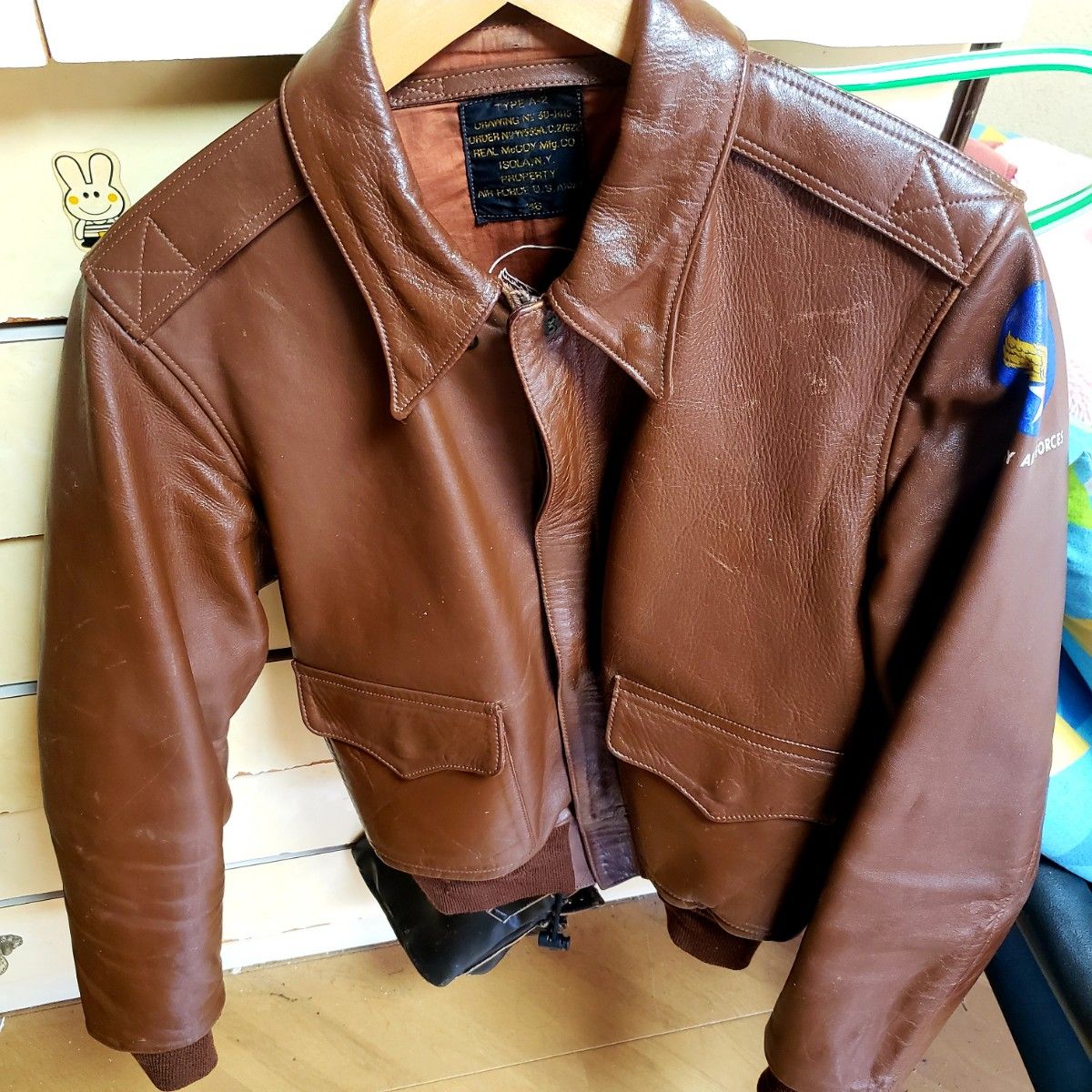 皮革 REALMcCOY'S リアルマッコイズ A-2 ISOLA N Y レザー 皮革 REALMcCOY'S リアルマッコイズ A-2 ISOLA N Y レザー