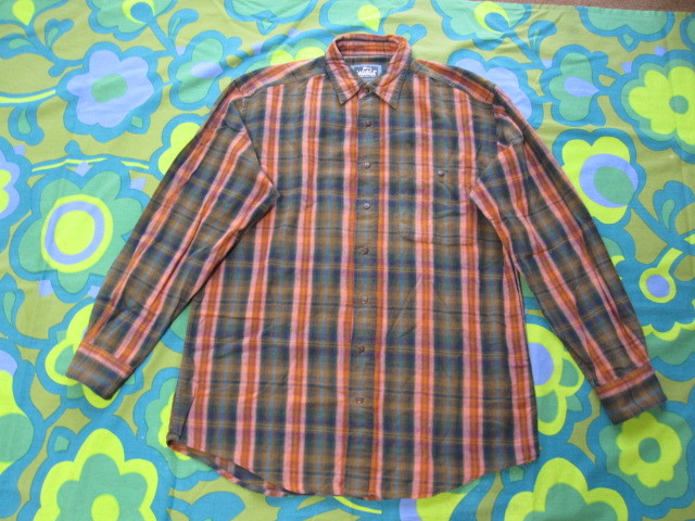 WOOLRICH ウールリッチ コットン100 長袖チェックシャツ メンズM 使用少ないキレイ_画像2