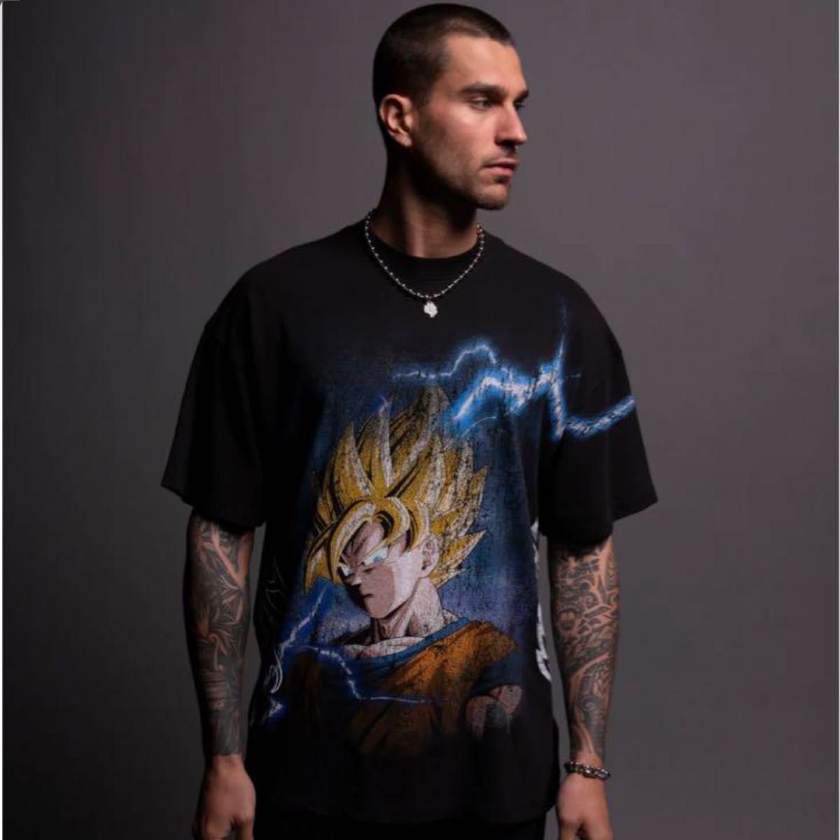 熱販売 Darc Sport DRAGON BALL Z GOKU PREMIUM OVERSIZED TEE BLACK M Mサイズ