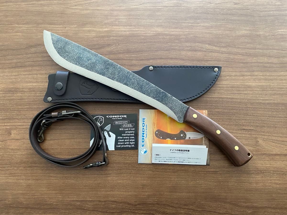 CONDOR】コンドル【Jungolo Machete】【1075 carbon】【Walnut CONDOR】コンドル【Jungolo Machete】【1075 carbon】【Walnut