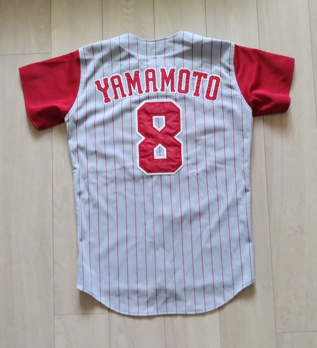 レア】広島 東洋 カープ 山本 ビジター ユニフォーム デサント S レア】広島 東洋 カープ 山本 ビジター ユニフォーム デサント S