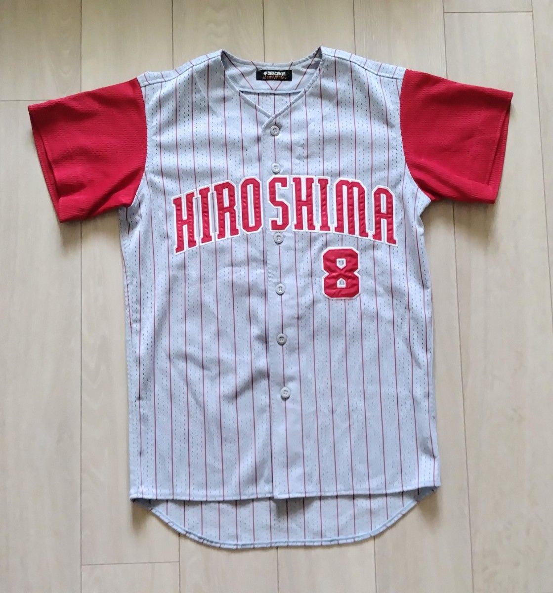 レア】広島 東洋 カープ 山本 ビジター ユニフォーム デサント S レア】広島 東洋 カープ 山本 ビジター ユニフォーム デサント S