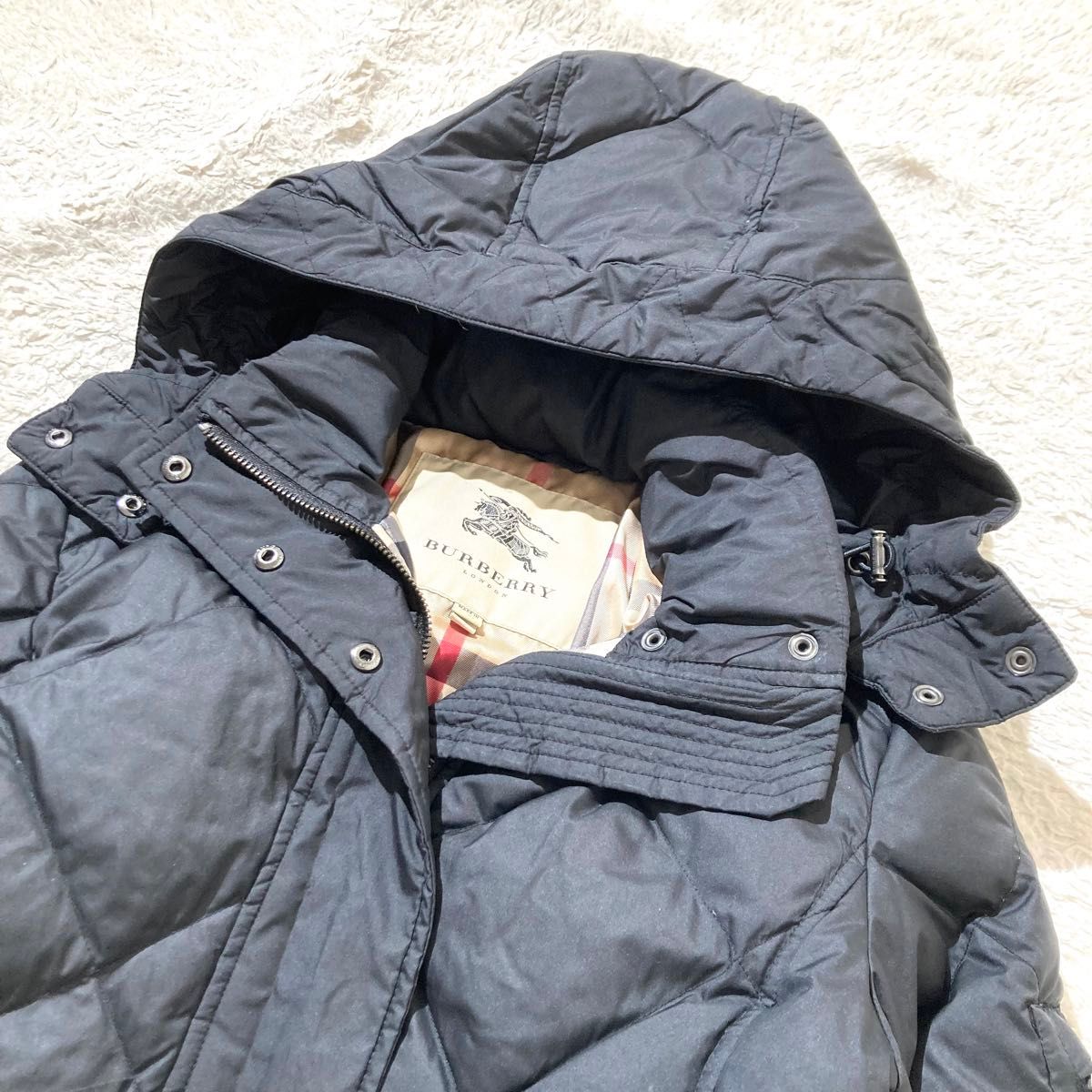 極美品 近年モデル】BURBERRY ダウンコート ブラック ノバ 極美品 近年モデル】BURBERRY ダウンコート ブラック ノバ