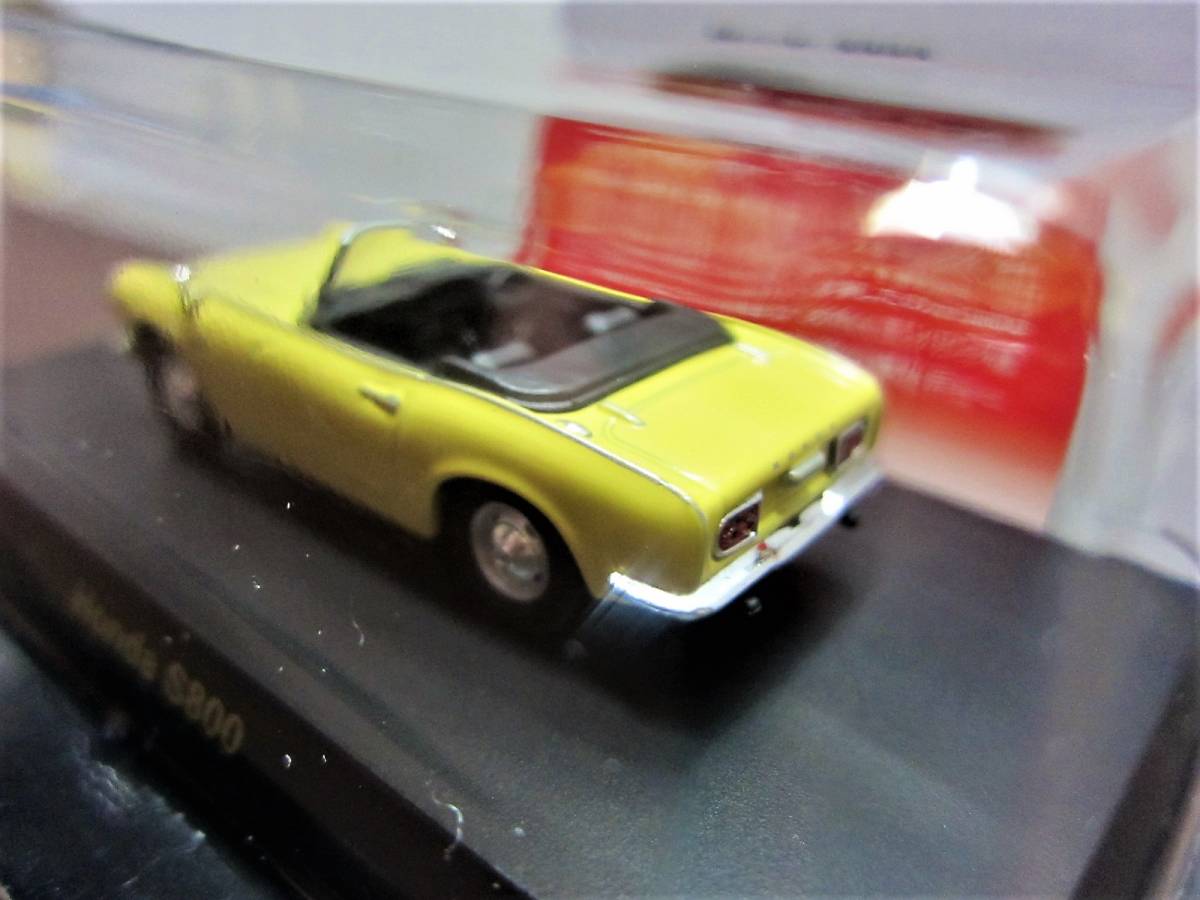 京商☆ホンダ ミニカーコレクション☆Honda S800 Yellow☆KYOSHO2011☆保_画像5