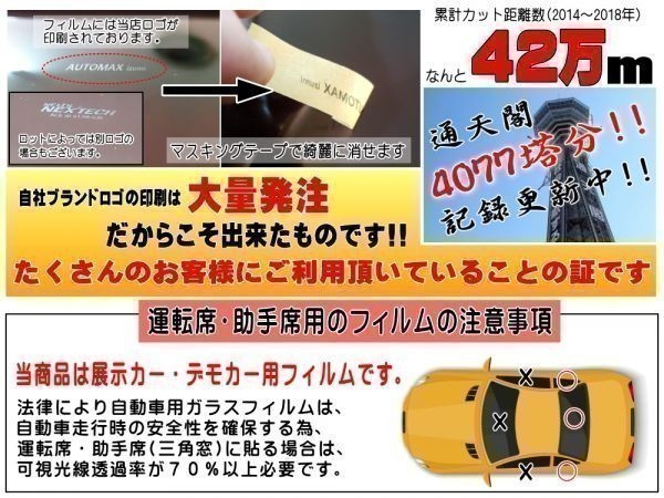 送料無料 フロント (b) ウェイク LA700S LA710S (15%) カット済みカーフィルム 運転席 ダークスモーク WAKE ウエイク LA700 ダイハツ_画像3