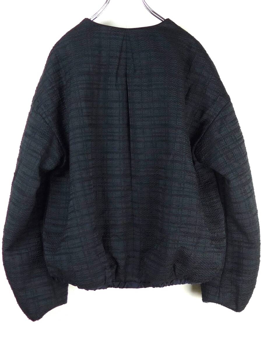 Drawer ドゥロワー 23AW ジャカード ギャザーブルゾン38 ジップ Drawer ドゥロワー 23AW ジャカード ギャザーブルゾン38 ジップ
