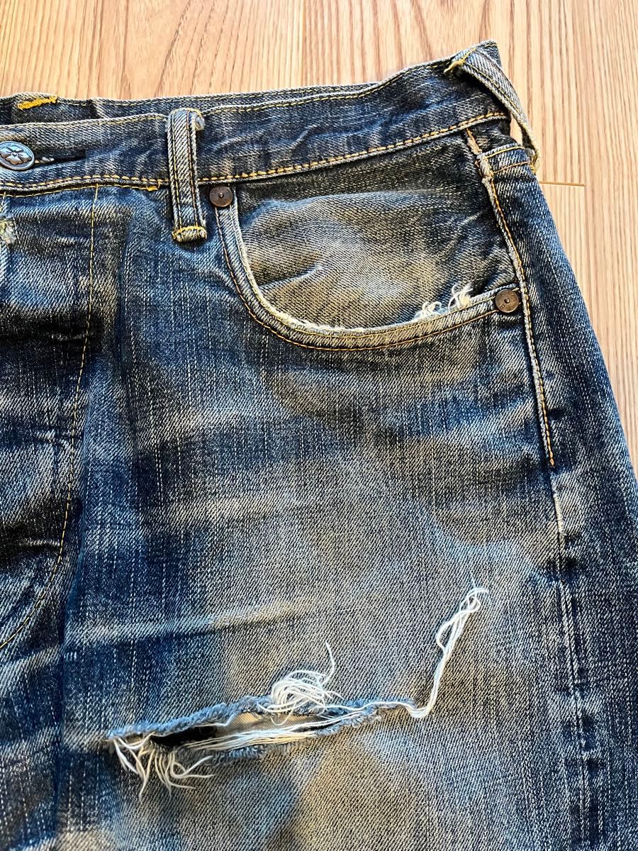 希少デザイン EVISU GENES OSAKA 七福神刺繍 36サイズ 赤耳 希少デザイン EVISU GENES OSAKA 七福神刺繍 36サイズ 赤耳