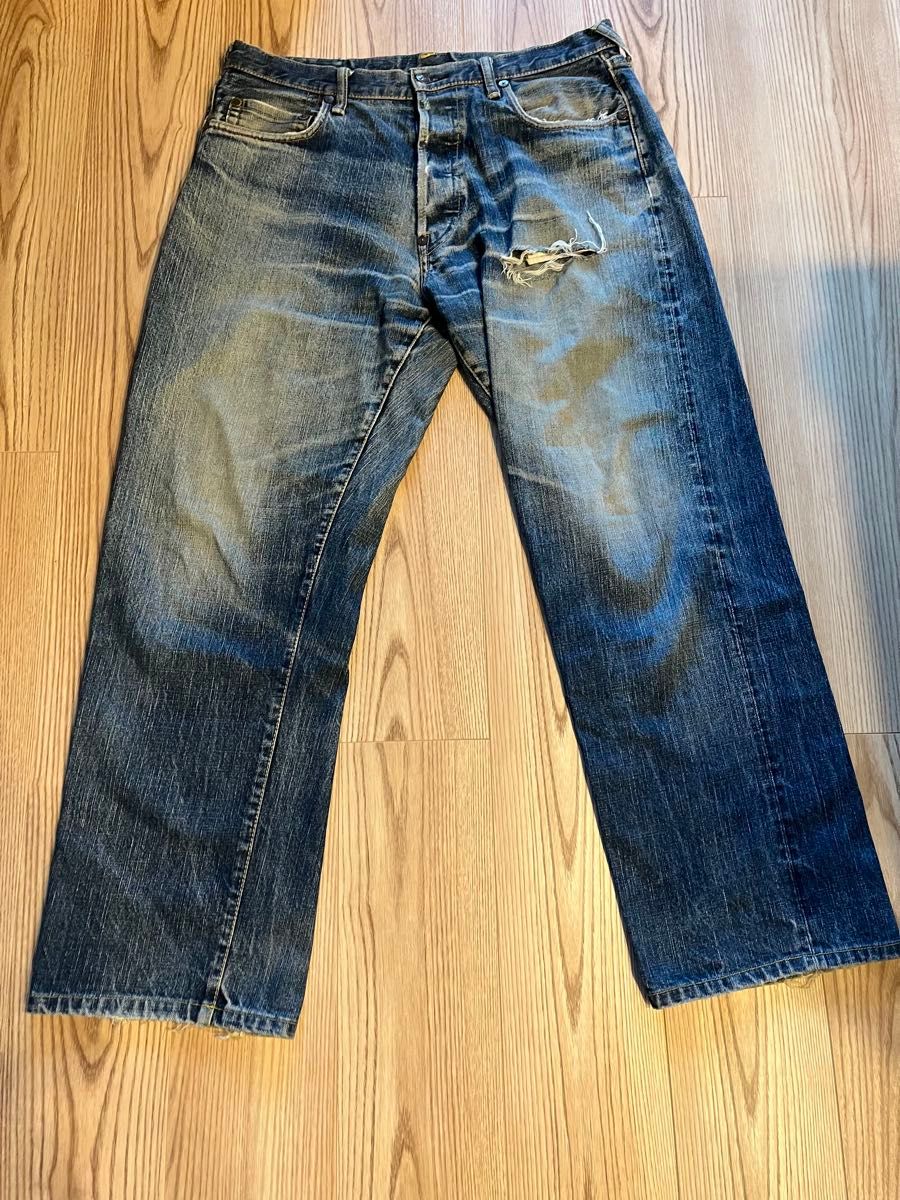 希少デザイン EVISU GENES OSAKA 七福神刺繍 36サイズ 赤耳 希少デザイン EVISU GENES OSAKA 七福神刺繍 36サイズ 赤耳
