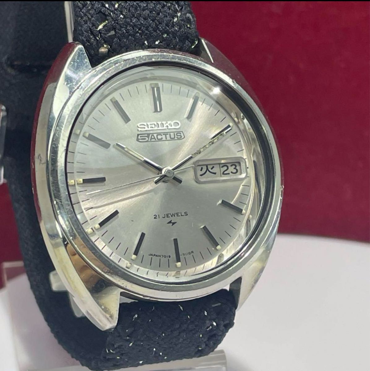 70s SEIKO 5 アクタス 風防新品交換済 自動巻 腕時計 70s SEIKO 5 アクタス 風防新品交換済 自動巻 腕時計